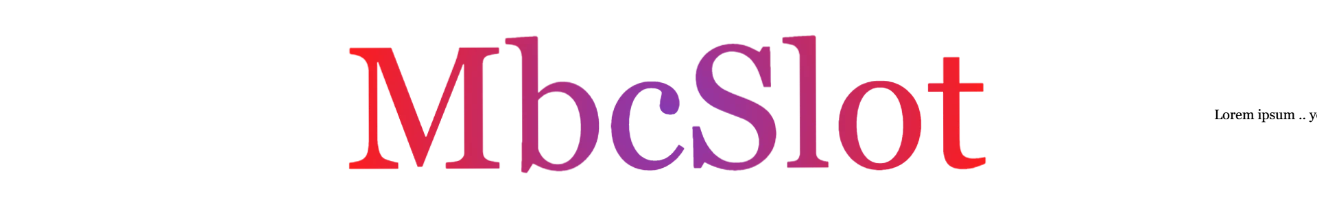 MbcSlot